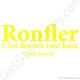 Stickers citation définition ronfler