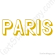 Stickers texte Paris