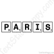 Stickers Paris jeu de société