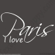 Stickers I love Paris