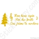 Stickers chanson de Noël