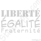 Stickers devise de la République française