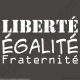 Stickers devise de la République française