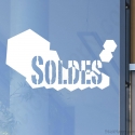 Stickers soldes magasin vitrine