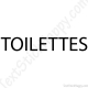 Stickers porte des toilettes