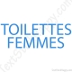 Stickers porte toilettes femme