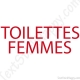 Stickers porte toilettes femme