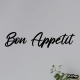 Stickers texte Bon Appétit