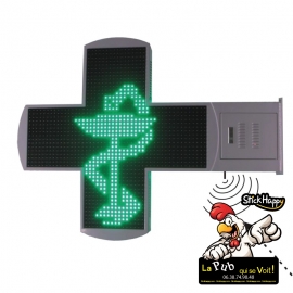 Croix de Pharmacie - led - StickHappy.com